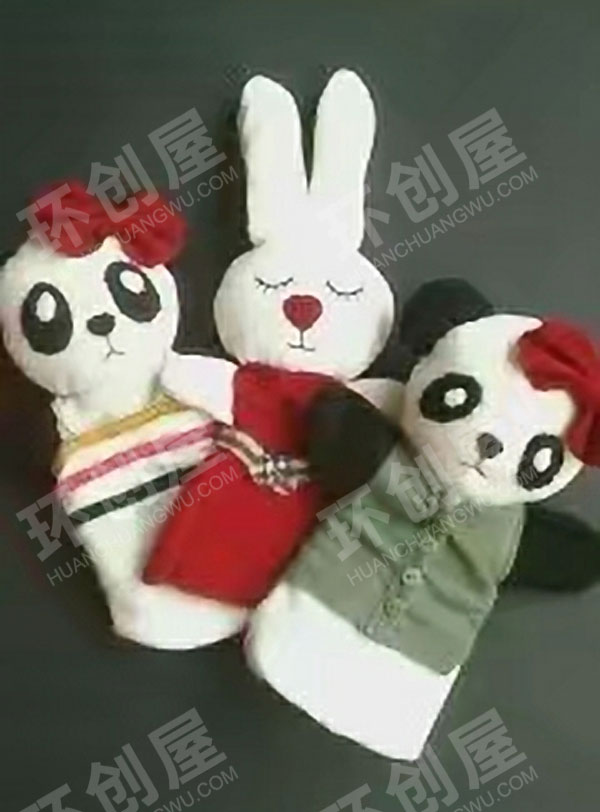 幼儿园表演区玩教具制作手偶图片