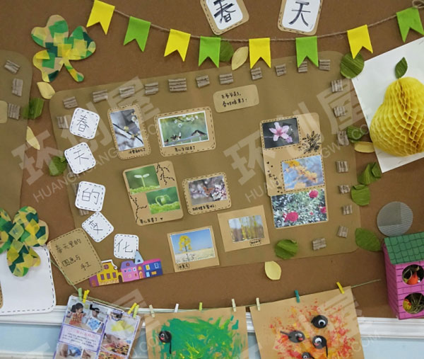 幼儿园春天在哪里主题墙图片
