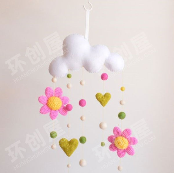 幼儿园不织布小清新吊饰图片