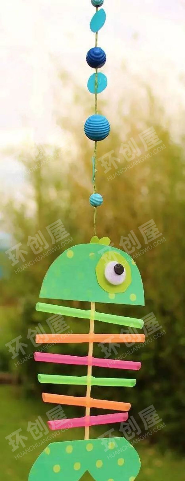 幼儿园鱼主题吊挂饰图片