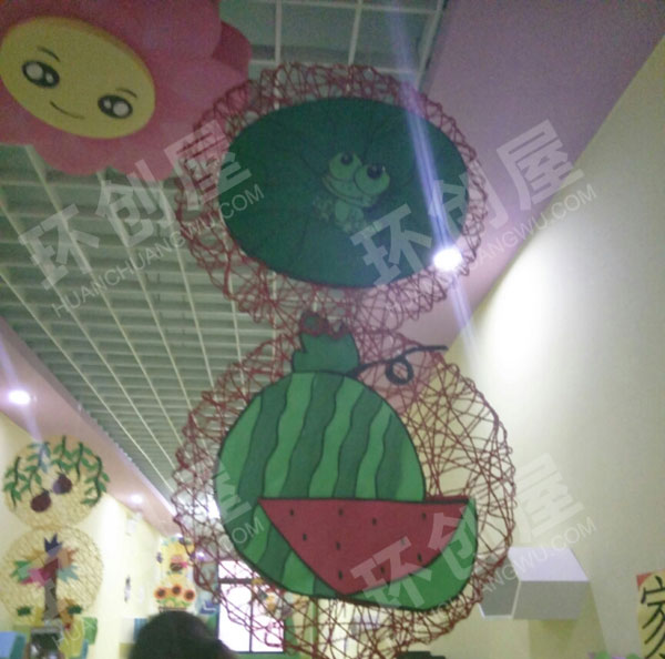 幼儿园春夏秋冬走廊挂饰图片