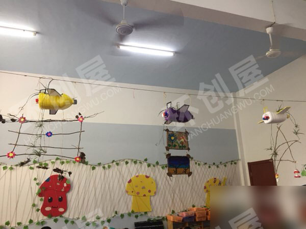 幼儿园简单童趣环保吊挂饰图片