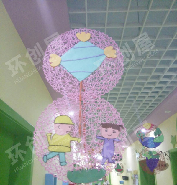 幼儿园春夏秋冬走廊挂饰图片