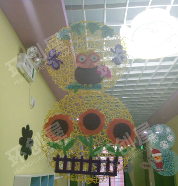 幼儿园春夏秋冬走廊挂饰图片