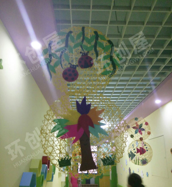 幼儿园春夏秋冬走廊挂饰图片