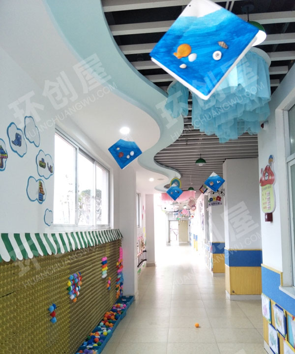 幼儿园走廊墙面文化图片