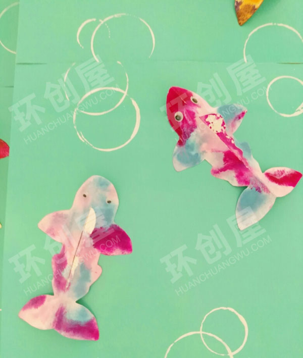 幼儿园走廊墙面鱼儿的世界图片