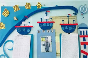 幼儿园蓝色风家园联系栏图片7张