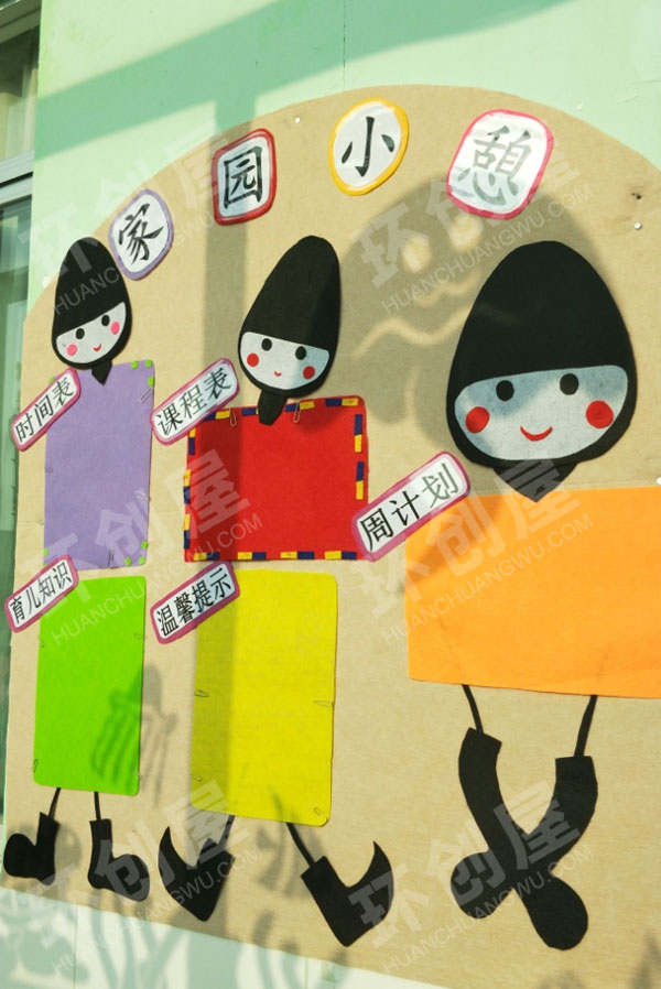 幼儿园无脸男家园联系栏图片