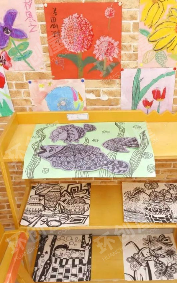 幼儿园各种创意作品展示图片