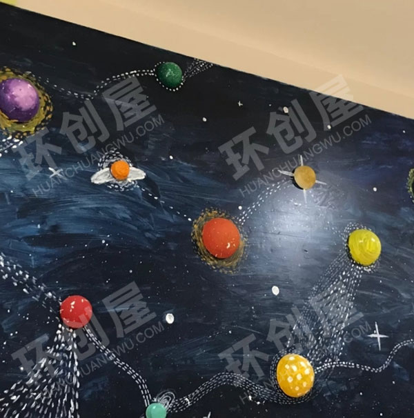 幼儿园宇宙系列作品展示图片