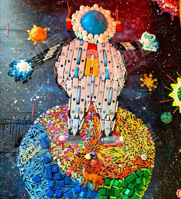 幼儿园宇宙系列作品展示图片
