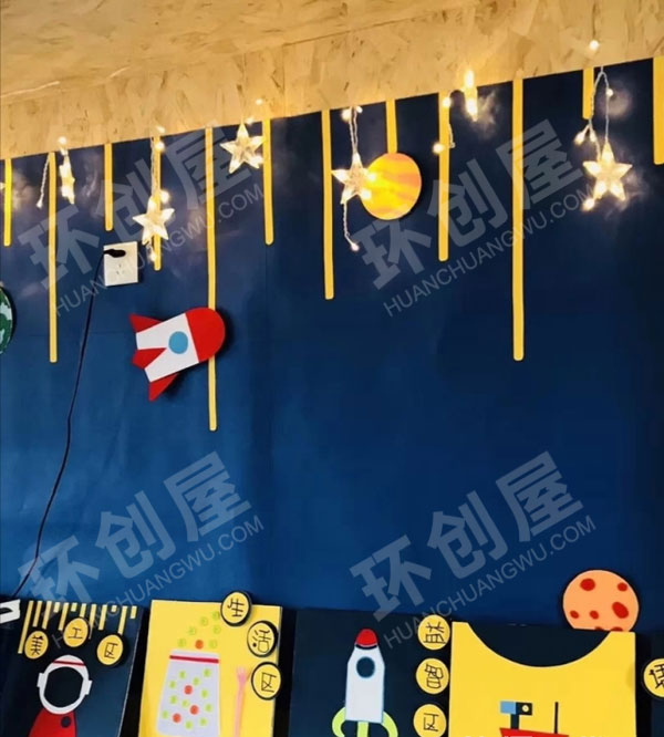 幼儿园宇宙系列作品展示图片