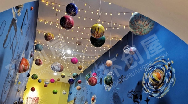 幼儿园宇宙系列作品展示图片