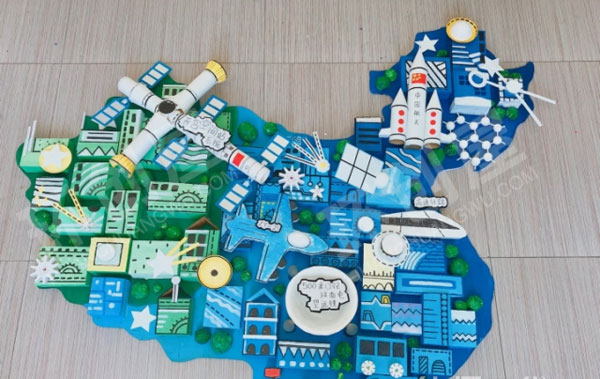 幼儿园宇宙系列作品展示图片