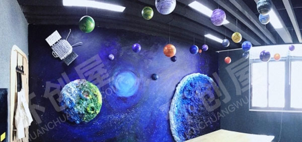 幼儿园宇宙系列作品展示图片