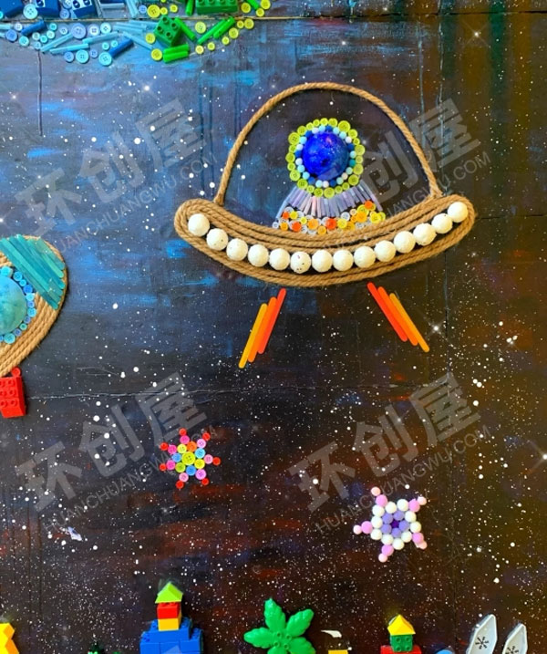 幼儿园宇宙系列作品展示图片
