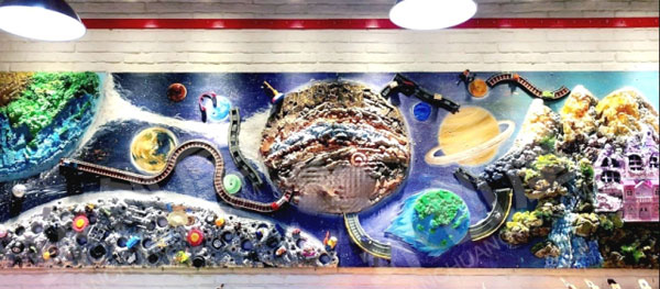 幼儿园宇宙系列作品展示图片