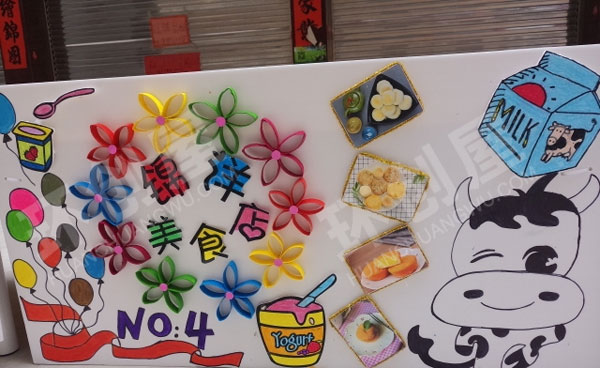 幼儿园户外环创美食节招牌系列图片