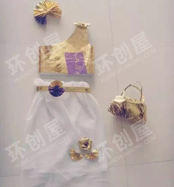 幼儿园角色游戏服装店环保时装图片