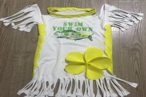 幼儿园旧衣服改造环保服图片