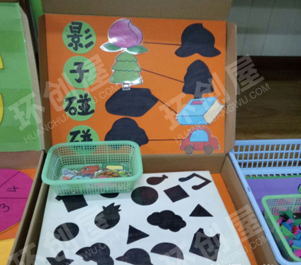 幼儿园环创益智区自制各种玩具图片