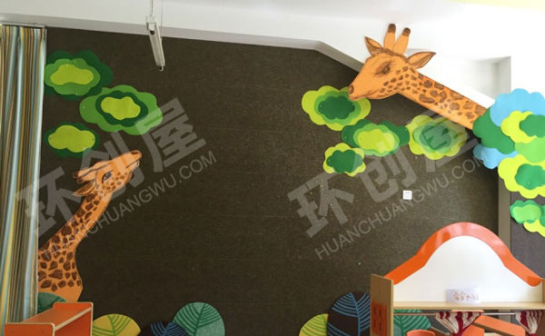 幼儿园卡通好看主题墙图片