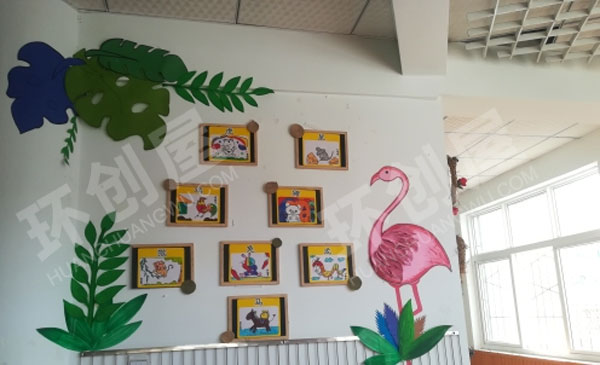 幼儿园火烈鸟主题家园联系栏图片