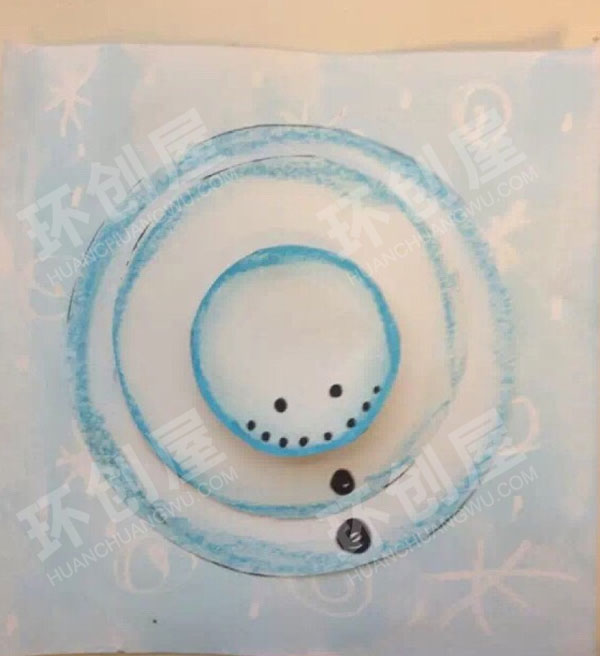 幼儿园美工区体验不一样的冬天图片