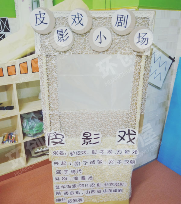 幼儿园表演区皮影戏小剧场图片