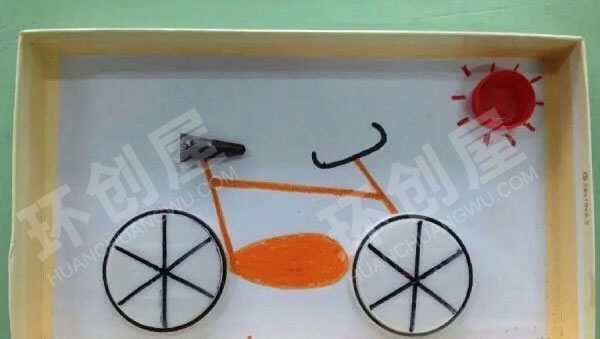 幼儿园益智区有趣的瓶盖画图片