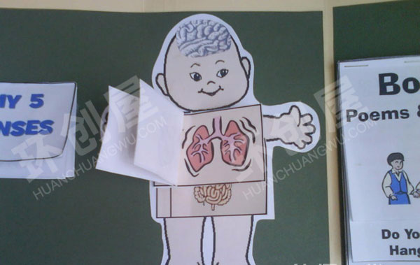 幼儿园益智区我的身体创意图片