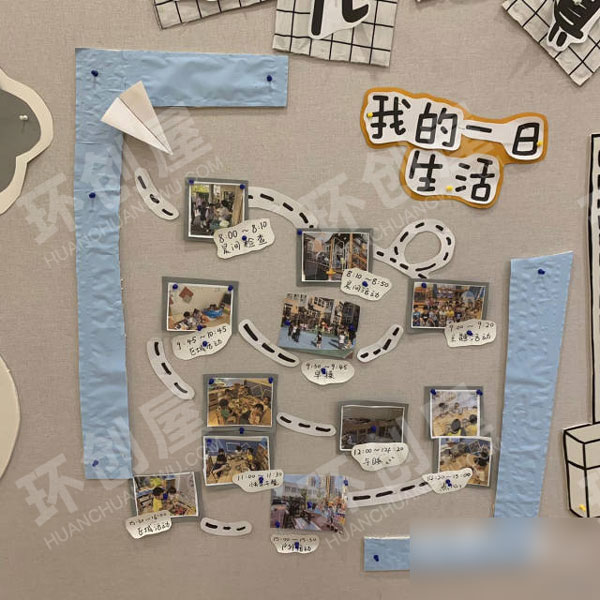 幼儿园学校真好主题墙图片