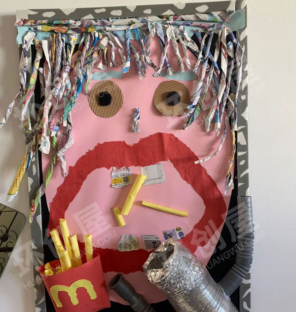 幼儿园走廊作品墙饰布置图片