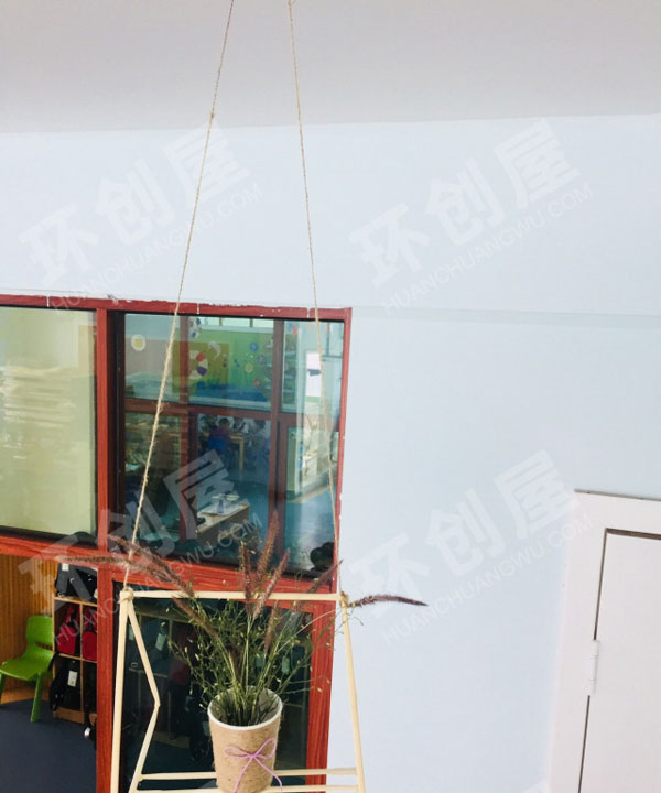 幼儿园筷子纸杯麻绳工艺品吊饰图片
