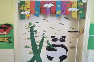 幼儿园教室门的装饰卡通环创图片4张