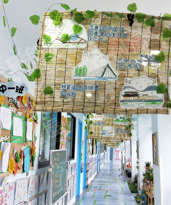 幼儿园24节气走廊环创图片