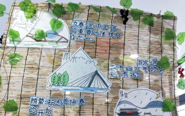 幼儿园24节气走廊环创图片