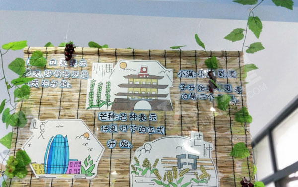 幼儿园24节气走廊环创图片