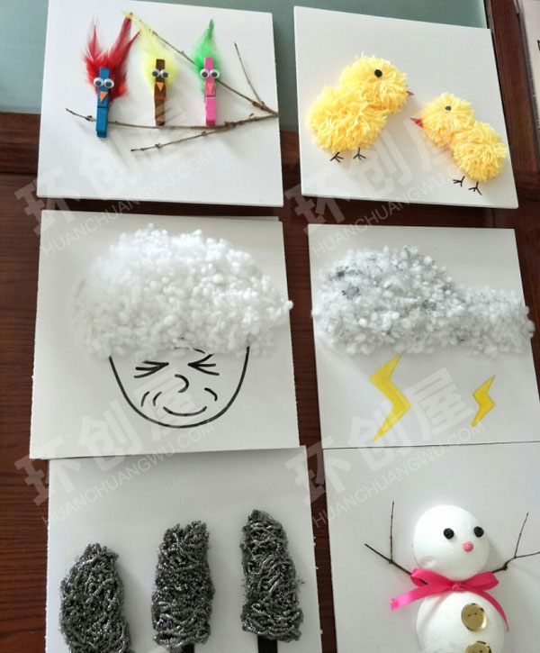 幼儿园触摸墙作品展示图片