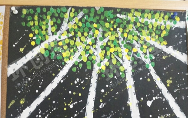 幼儿园水彩粘土画作品展示图片