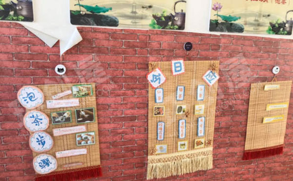 幼儿园户外中国风墙面作品图片