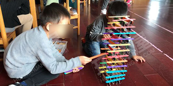 幼儿园建构区花样冰棍图片