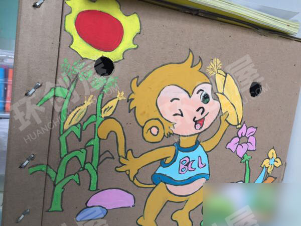 幼儿园阅读区纸箱小故事环创图片