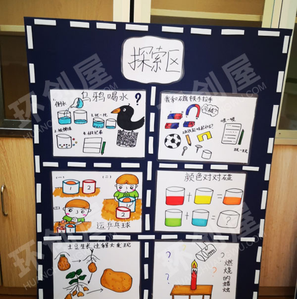 幼儿园科学区各种科学实验图片