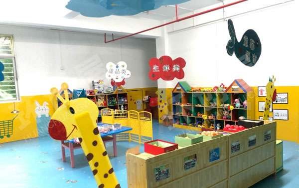 幼儿园角色区超市货物布局图片
