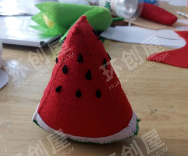 幼儿园角色区小超市不织布制作蔬菜图片