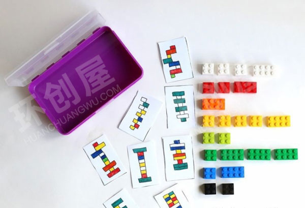 幼儿园益智区有趣的乐高拼搭图片