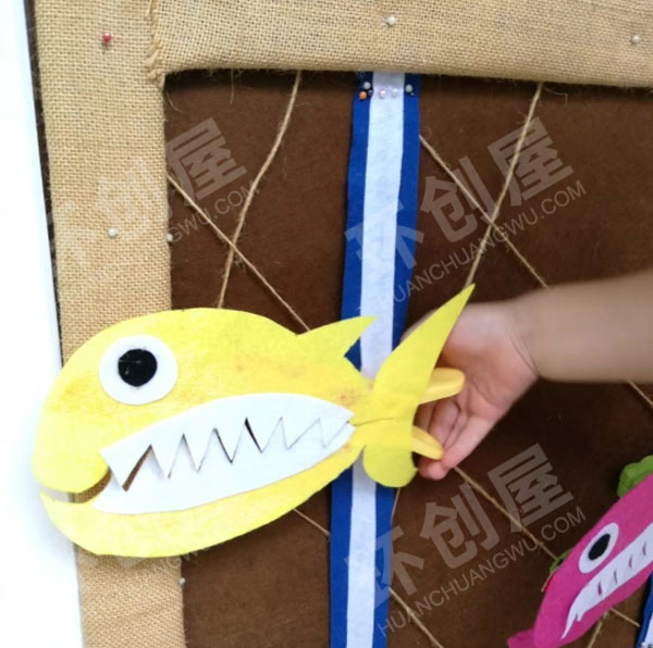 幼儿园海洋风大鱼小鱼主题墙图片