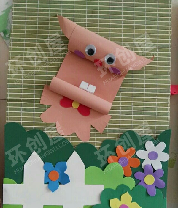 幼儿园小竹席挂饰图片